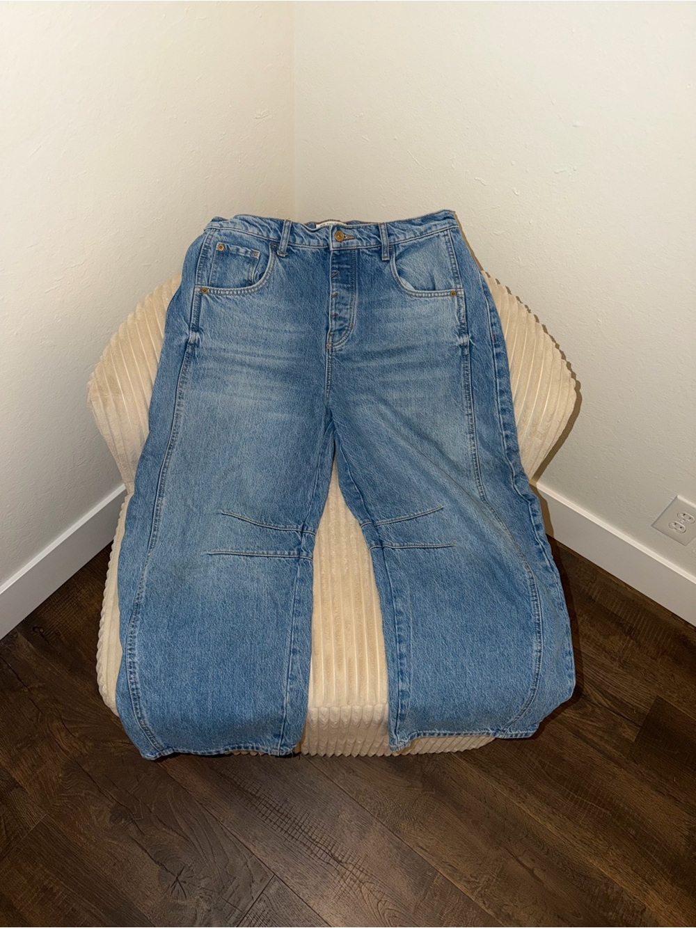 Free People Barrel Jeans